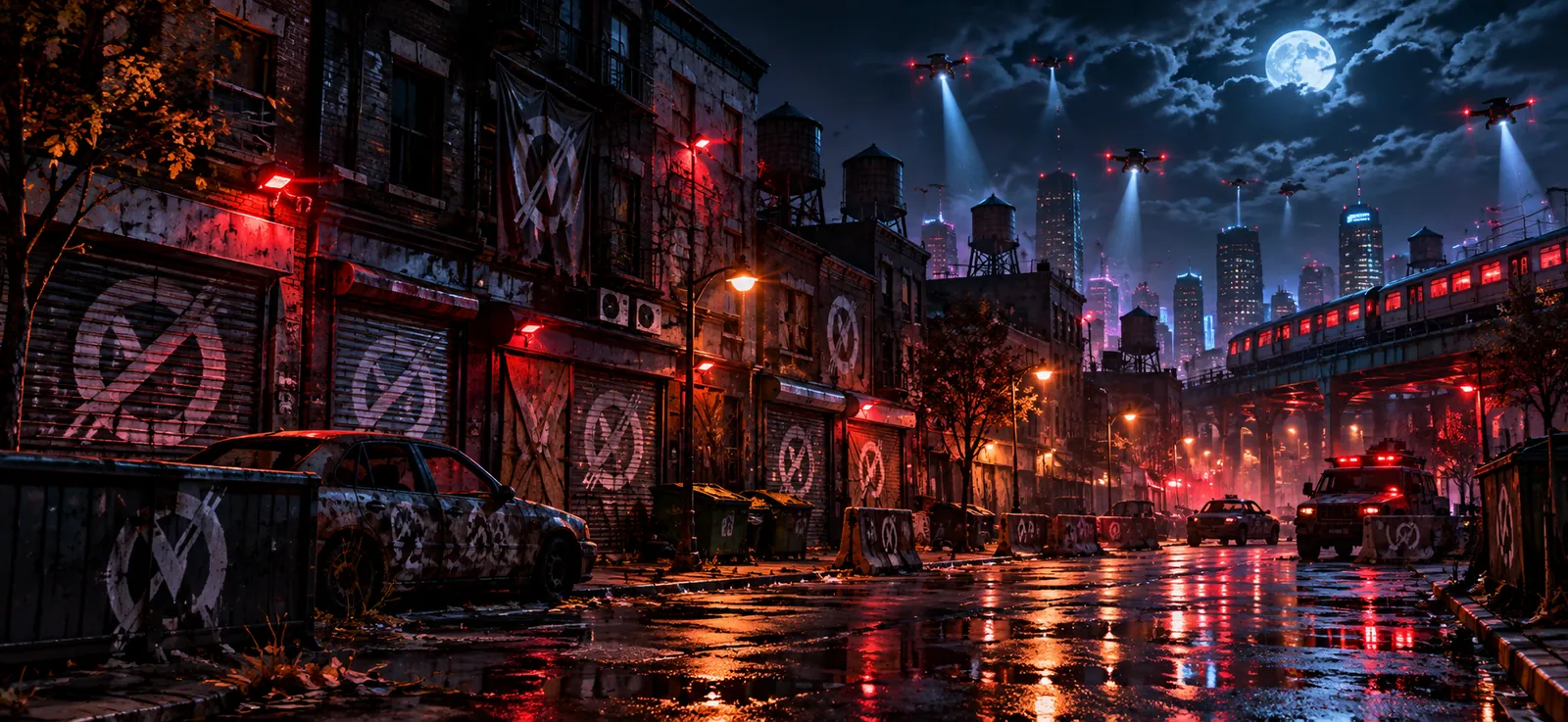 The neighborhood under siege