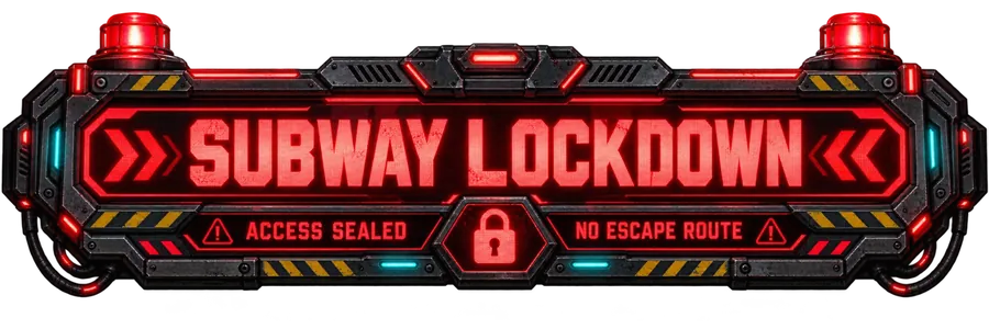 Subway lockdown sign